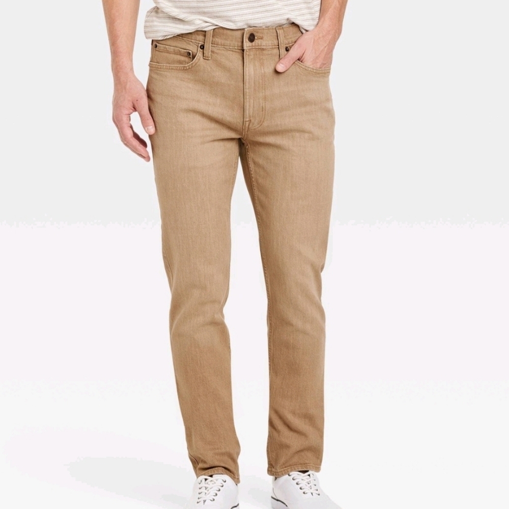 Goodfellows Slim Golden Khaki Total Flex Pants W30 x L30